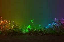 Blue Green Purple Pink Orange Yellow Glare Neon Lights Razer Logo In Colorful Background 4k Hd Razer