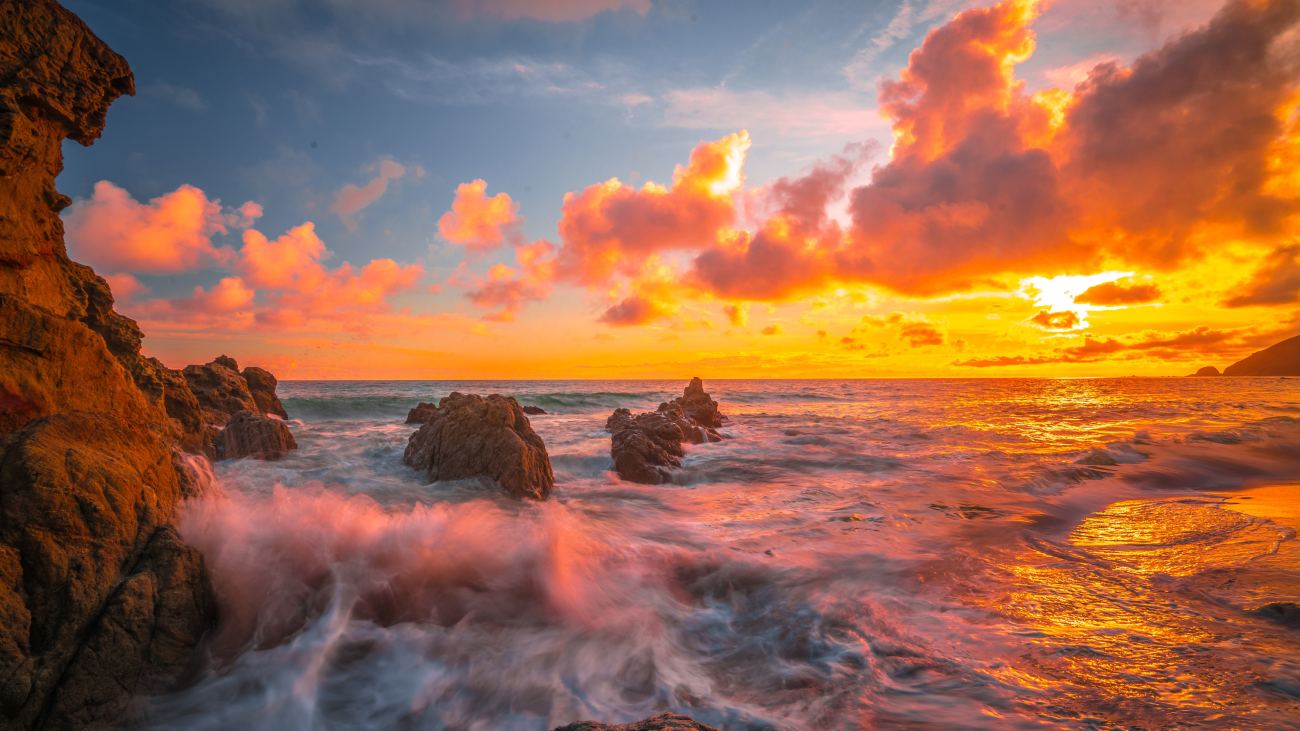 Ocean Sunset 4k Nature Wallpaper